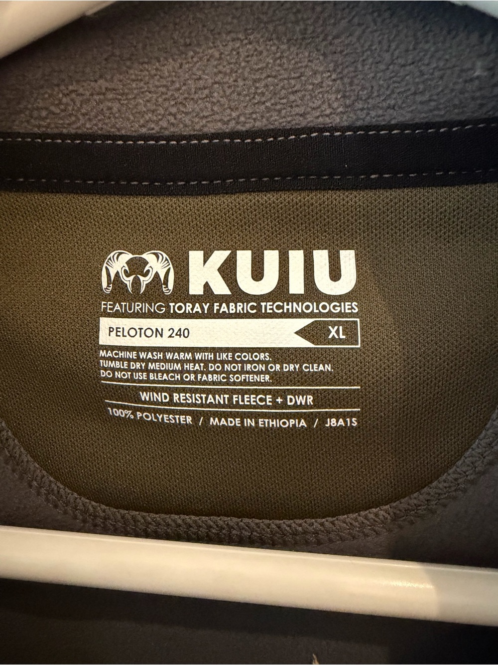 KUIU Peloton 240 Men’s Wind-Resistant Fleece Jacket - olive green